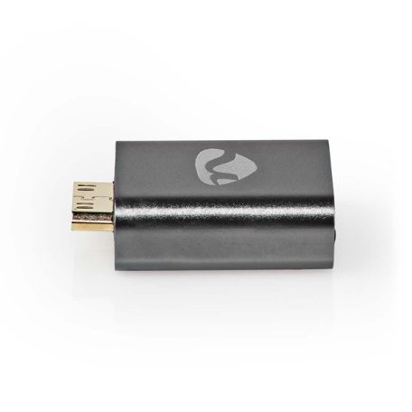Nedis CCVTB34906GY mini HDMI - HDMI adapter, 4K@60Hz, aranyozott, alumínium ház
