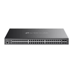   TP-LINK Switch 48x1000Mbps (8xPOE++ 90W + 40xPOE+ 30W) + 4x10G SFP+ + 2xkonzol port, Menedzselhető, SG3452XMPP