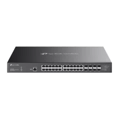   TP-LINK Switch 24x10Gbps(24x10G POE++) + 8x10G SFP+, Menedzselhető Rackes, SX3832MPP