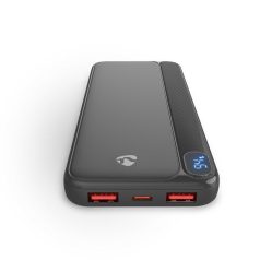   Nedis PBKPD20W125BK powerbank, hordozható külső akkumulátor, power bank 10000mAh, 1,5 / 1,67 / 2,0 / 2,22 / 3,0 A