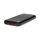Nedis PBKPD20W125BK powerbank, hordozható külső akkumulátor, power bank 10000mAh, 1,5 / 1,67 / 2,0 / 2,22 / 3,0 A