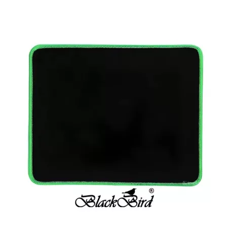 BLACKBIRD Egérpad Gamer NanoGlide  21x25cm 3mm vastag zöld varrott szegély