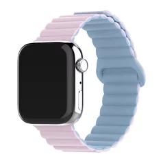   BLACKBIRD Szíj Iwatch készülékhez SPORT mágneses Rózsaszín Világos kék 42/44/45/46/49 mm
