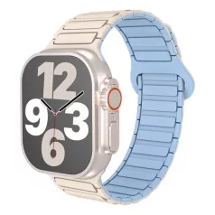   BLACKBIRD Szíj Iwatch készülékhez TACTICAL mágneses Világos barna világos kék 42/44/45/46/49 mm