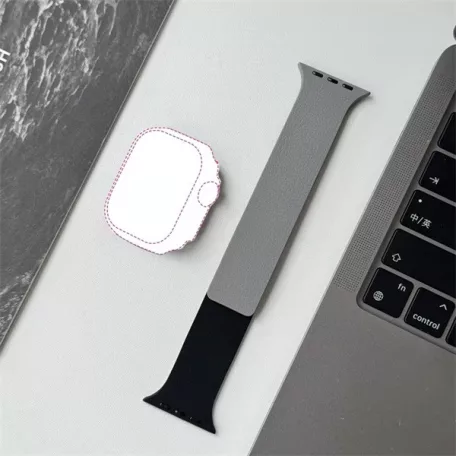 BLACKBIRD Szíj Iwatch készülékhez LITCHI Fekete Szürke 38/40/41/S1042 mm
