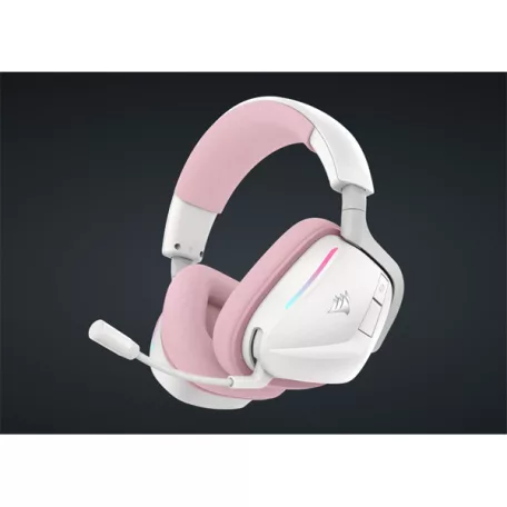 CORSAIR Vezeték Nélküli Headset, VOID v2 Wireless Gaming Headset, Dolby Atmos, pink