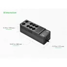 APC Back-UPS, 1050VA/600W Floor/Wall Mount, 230V, 8x Schuko CEE 7/3 outlets, USB Type A+C Port, User Replaceable Battery
