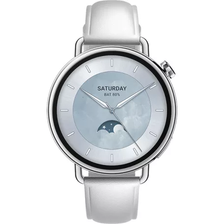 XIAOMI BHR07VUGL S4 Okosóra bőrszíjjal, 41mm, Fehér