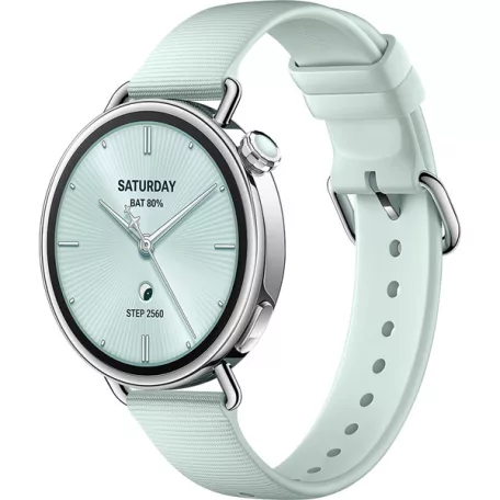XIAOMI BHR080CGL S4 Okosóra flourgumi szíjjal, 41mm, Világoszöld