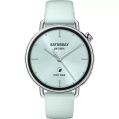   XIAOMI BHR080CGL S4 Okosóra flourgumi szíjjal, 41mm, Világoszöld