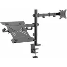 Sbox LCD-LM01-2 asztali laptop és monitortartó konzol. Állítható magasság, 13 - 27, dönthető, forgatható. 355X300,