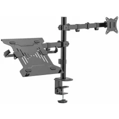   Sbox LCD-LM01-2 asztali laptop és monitortartó konzol. Állítható magasság, 13 - 27, dönthető, forgatható. 355X300,