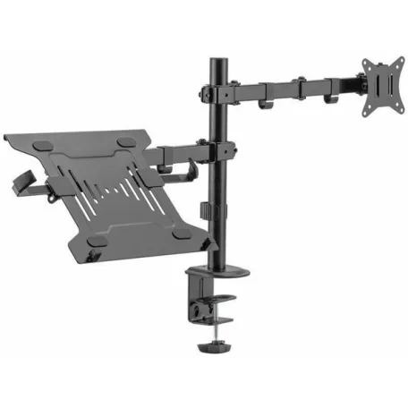 Sbox LCD-LM01-2 asztali laptop és monitortartó konzol. Állítható magasság, 13 - 27, dönthető, forgatható. 355X300,