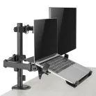 Sbox LCD-LM01-2 asztali laptop és monitortartó konzol. Állítható magasság, 13 - 27, dönthető, forgatható. 355X300,