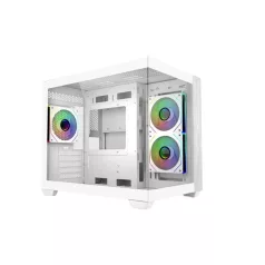   COOLER MASTER Ház Micro ATX/Mini ITX Elite 481 White, Tápegység nélkül, fehér