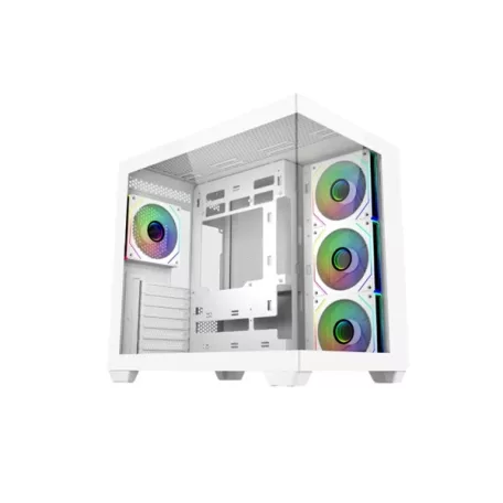 COOLER MASTER Ház ATX Elite 681 White, Tápegység nélkül, fehér
