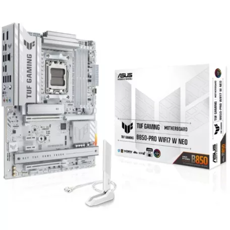 ASUS Alaplap AM5 TUF GAMING B850-PRO WIFI7 W NEO AMD B850, ATX