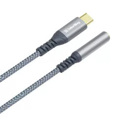   COLORWAY Adapter USB-C - 3.5 mm Female Audio, 14 cm, Szürke (CW-AD-CJ)