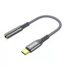 COLORWAY Adapter USB-C - 3.5 mm Female Audio, 14 cm, Szürke (CW-AD-CJ)