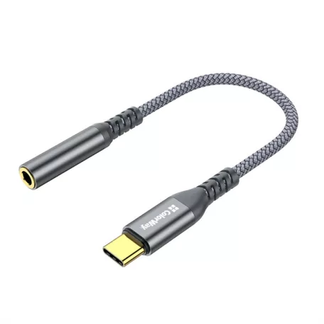 COLORWAY Adapter USB-C - 3.5 mm Female Audio, 14 cm, Szürke (CW-AD-CJ)