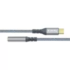 COLORWAY Adapter USB-C - 3.5 mm Female Audio, 14 cm, Szürke (CW-AD-CJ)