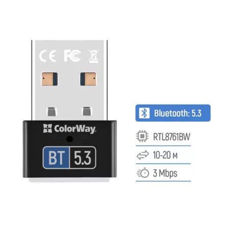 COLORWAY USB Bluetooth 5.3  Adapter (CW-AD-BT53)