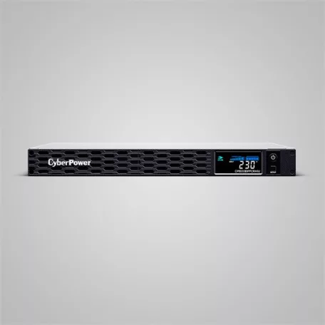 CYBERPOWER UPS, 6xC13,1xUSB 1500VA 900W Aktív PFC,tiszta színuszos szünetmentes,LINE-INTERAKTÍV, AVR,színes LCD, 1U rack