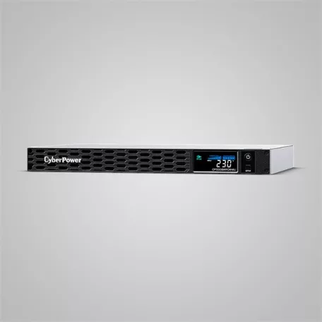 CYBERPOWER UPS, 6xC13,1xUSB 1500VA 900W Aktív PFC,tiszta színuszos szünetmentes,LINE-INTERAKTÍV, AVR,színes LCD, 1U rack