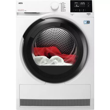 AEG TR819P4E AbsoluteCare Hőszivattyús szárítógép, 9kg, Inverter motor, LED kijelző, Fehér