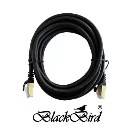 BLACKBIRD Kábel Patch UTP CAT.6A 5m Fekete