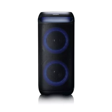 Lenco PA-210BK Bluetooth 5.3 bulihangszóró beépített világítással , TWS, 100W erősítővel, 2x mikrofon bemenet