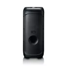 Lenco PA-210BK Bluetooth 5.3 bulihangszóró beépített világítással , TWS, 100W erősítővel, 2x mikrofon bemenet