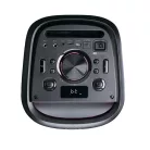 Lenco PA-210BK Bluetooth 5.3 bulihangszóró beépített világítással , TWS, 100W erősítővel, 2x mikrofon bemenet