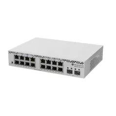   MIKROTIK Switch 16x1000Mbps + 2x10Gbps SFP+, Fémházas, Rackes, CSS318-16G-2S+IN