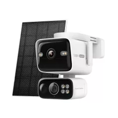   TP-LINK Wireless Kamera Cloud kültéri Dual + Okos Solar Panel IP65, TAPO C675D KIT