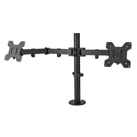 Nedis MMDOSD110BK 15"-32" asztali 2 monitor tartóállvány, VESA 75x75 / 100x100