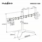 Nedis MMDOSD110BK 15"-32" asztali 2 monitor tartóállvány, VESA 75x75 / 100x100