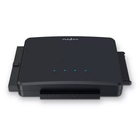 Nedis HDADIS110BK HDD / SSD dokkoló, USB 3.2 Gen1, 2,5 / 3,5", IDE + SATA