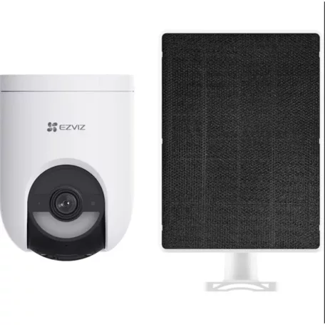 EZVIZ HB8 Lite 4G 8MP Kit bztonsági kamera, solar panellel, mozgáskövető, éjjellátó, 4G+Wi-Fi, AOV, 8MP, 5200mAh