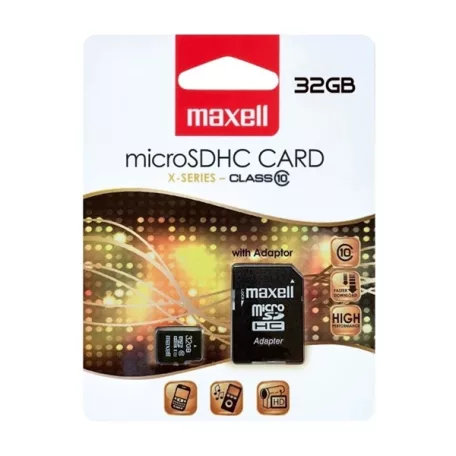 MAXELL Memóriakártya MicroSDHC 32GB X-Series + Adapter Class10