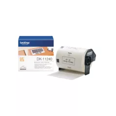   BROTHER Etikett címke DK-11240, 102mm x 51mm, Elővágott (stancolt), Fehér alapon fekete, 600 db
