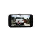 SAL DVR 300 Menetrögzítő kamera tolatókamerával DVR 300 kettős autó kamera,4 hüvelykes LCD full HD • WDR: széles dinamika-tartomány • LDWS: sávelhagyás  • FCWS: követési távolság