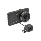 SAL DVR 300 Menetrögzítő kamera tolatókamerával DVR 300 kettős autó kamera,4 hüvelykes LCD full HD • WDR: széles dinamika-tartomány • LDWS: sávelhagyás  • FCWS: követési távolság