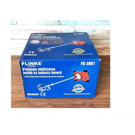 Flinke FK-3001 elektromos festékkeverő univerzális keverőgép, 2650W festék- és habarcskeverő, malterkeverő fk3001