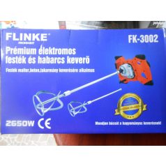   Flinke FK-3002 elektromos festékkeverő univerzális keverőgép, 2db keverő szárral 2650W festék- és habarcskeverő, malterkeverő fk3002