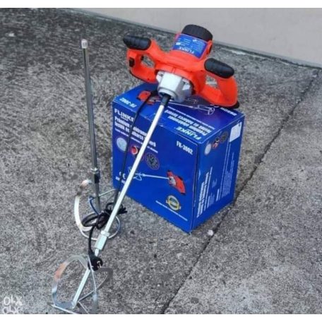 Flinke FK-3002 elektromos festékkeverő univerzális keverőgép, 2db keverő szárral 2650W festék- és habarcskeverő, malterkeverő fk3002