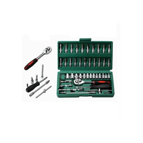 46 részes racsnis szerszámkészlet tároló táskában