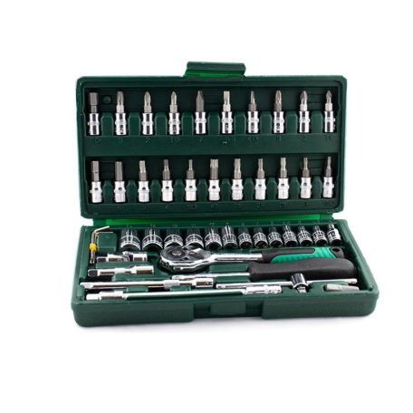 Flinke 46 részes racsnis szerszámkészlet tároló táskában