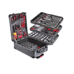   SWISS CRAFT Flinke szerszámkészlet 408 részes húzható fém szerszámos börönddel fl408tr / Flinke 408 részes racsnis szerszámkészlet, kofferrel