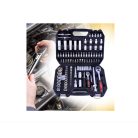 Flinke Möller 130 részes racsnis dugókulcs készlet műanyag hordtáskában - nagy krova készlet 2db hajtószárral 1/4" 1/2" var5807